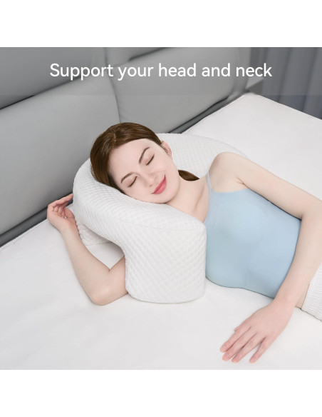 Almohada Ergonómica AM AEROMAX Reina para Dormir de Lado