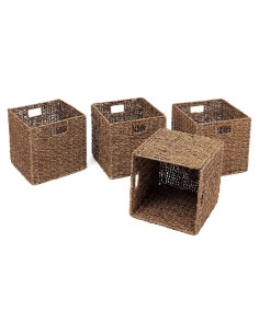 Juego de 4 Cestas de Almacenamiento Plegables Trademark Innovations