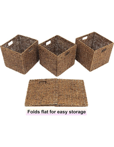 Juego de 4 Cestas de Almacenamiento Plegables Trademark Innovations