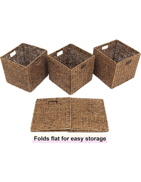Juego de 4 Cestas de Almacenamiento Plegables Trademark Innovations