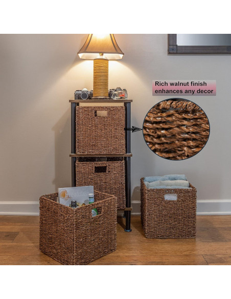 Juego de 4 Cestas de Almacenamiento Plegables Trademark Innovations