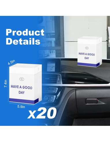 20 Bolsas de Basura Desechables Etenpo para Autos Impermeables