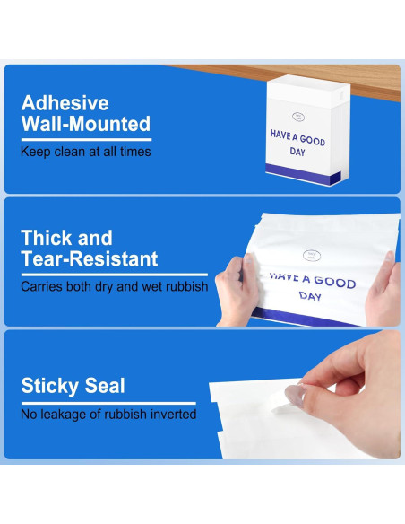 20 Bolsas de Basura Desechables Etenpo para Autos Impermeables