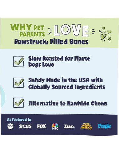 Huesos Rellenos para Perros Pawstruck - Paquete Variado 3 Sabores