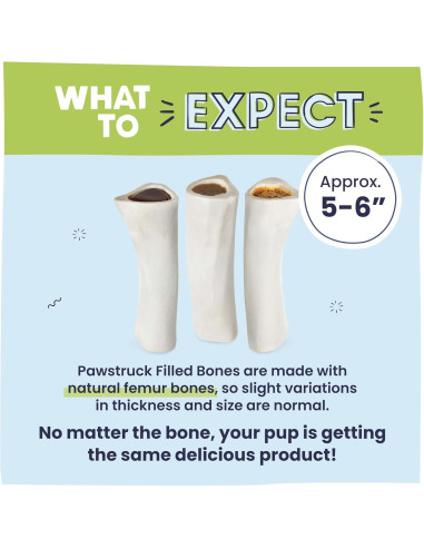 Huesos Rellenos para Perros Pawstruck - Paquete Variado 3 Sabores