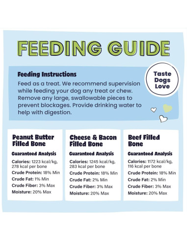 Huesos Rellenos para Perros Pawstruck - Paquete Variado 3 Sabores