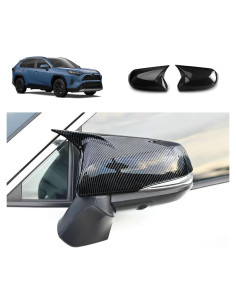 Cubierta de Espejo Lateral Terdaray para Toyota RAV4 2019-2024 ABS 2PCS