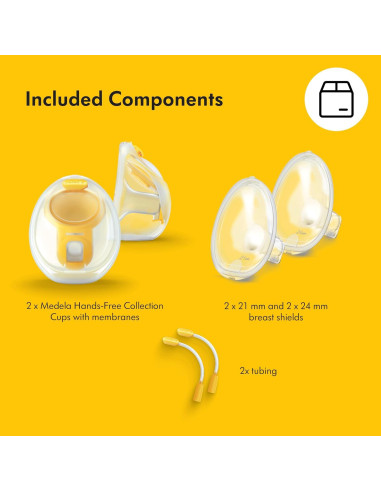 Tazas de Colección Manos Libres Medela - 2 Unidades, Compatibles con Bombas
