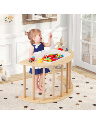 Mesa Sensorial Costzon 6 en 1 de Madera para Niños