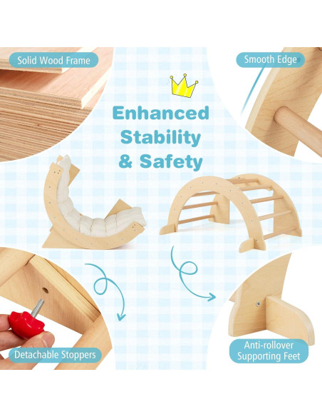 Mesa Sensorial Costzon 6 en 1 de Madera para Niños