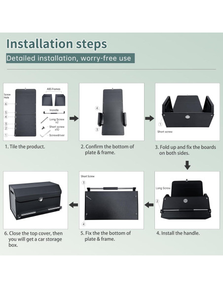 Organizador de Maletero Genérico de Cuero Negro 37L