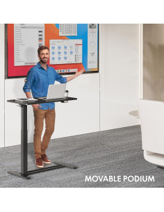 Escritorio de pie móvil FLEXISPOT ajustable 66-106 cm Negro 2