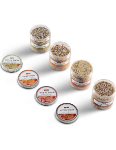 Chips de Madera para Ahumado Mitbak - Set de 4 Sabores 113.4 g 2