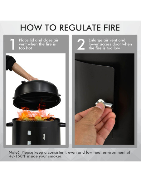 Parrilla Ahumadora Vertical Giantex 3 en 1 para Exterior