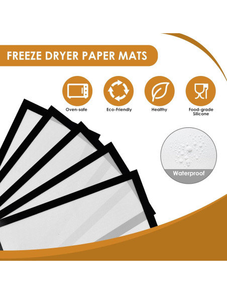 Tapetes de Silicona KitchenRaku 5PCS para Deshidratador