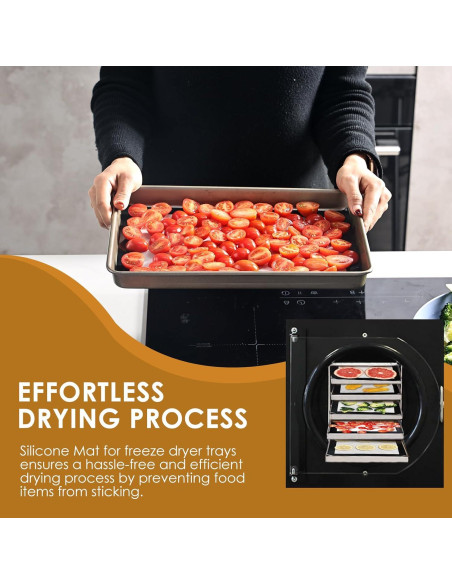 Tapetes de Silicona KitchenRaku 5PCS para Deshidratador