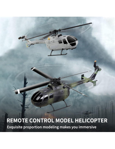 GoolRC C186 Helicóptero RC 6 Ejes Estabilización Naranja