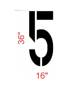 Plantilla Numérica 0-9 Reutilizable 91.4x40.6cm Marketing Holders 2