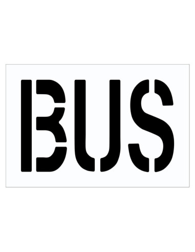 Plantilla de Autobús 46x24 cm Marketing Holders Reutilizable