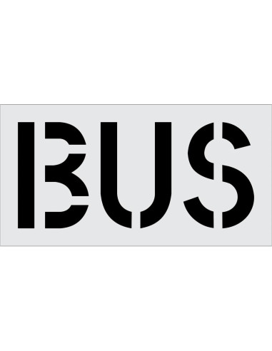 Plantilla de Autobús 46x24 cm Marketing Holders Reutilizable