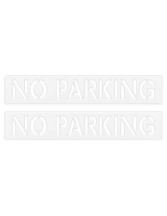 Paquete de 2 Plantillas Sin Estacionamiento 81.28x14.61 cm Marketing Holders
