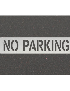 Paquete de 2 Plantillas Sin Estacionamiento 81.28x14.61 cm Marketing Holders 2