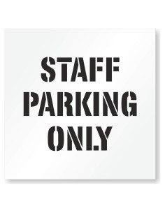 Plantilla de Estacionamiento Solo para Personal Marketing Holders 61x61 cm