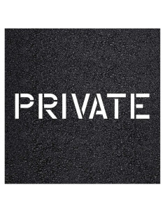 Paquete de 2 Plantillas Privadas Letras 25 cm Marketing Holders