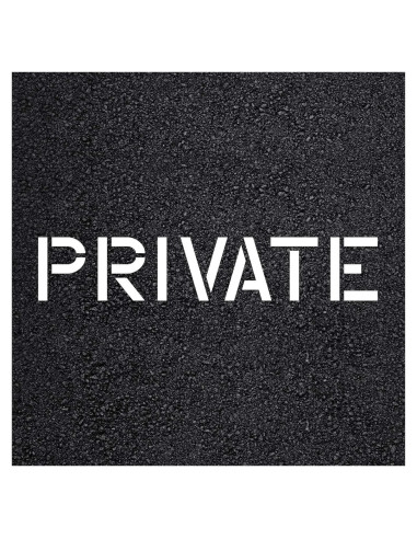 Paquete de 2 Plantillas Privadas Letras 25 cm Marketing Holders