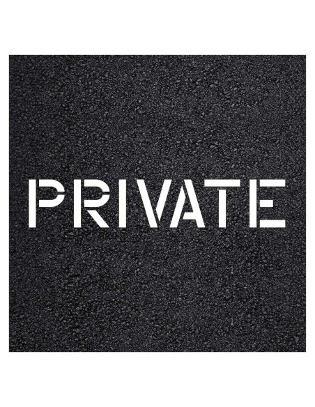 Paquete de 2 Plantillas Privadas Letras 25 cm Marketing Holders