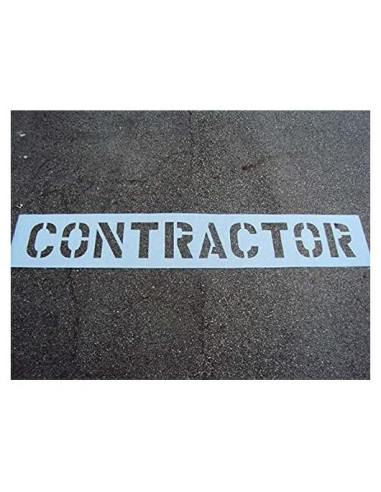 Paquete de 2 Plantillas de Contratista 30cm Letras para Estacionamientos