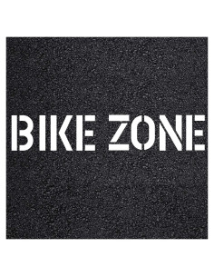 Estencil Zona de Bicicleta 20x20cm Marketing Holders 1.5MM
