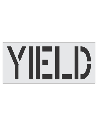 Plantilla de Pavimento Yield 76.2x30.5cm Marketing Holders