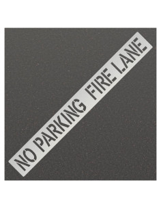 Plantilla No Estacionar Carril de Fuego 243.84x29.21cm Marketing Holders