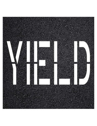 Plantilla de Pavimento Yield 10" Marketing Holders 3MM Flexible