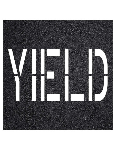 Plantilla de Pavimento Yield 10" Marketing Holders 3MM Flexible