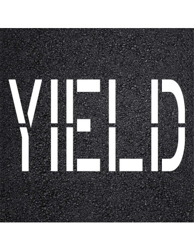 Plantilla de Pavimento Yield 10" Marketing Holders 3MM Flexible