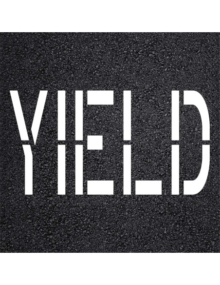 Plantilla de Pavimento Yield 10" Marketing Holders 3MM Flexible