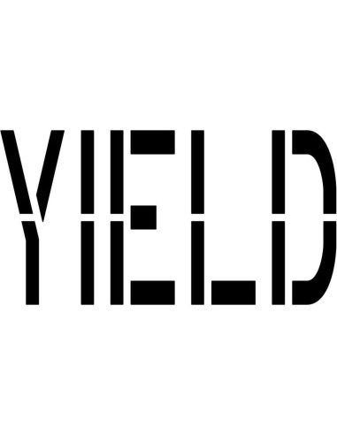 Plantilla de Pavimento Yield 10" Marketing Holders 3MM Flexible