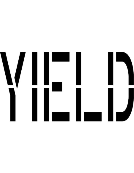 Plantilla de Pavimento Yield 10" Marketing Holders 3MM Flexible