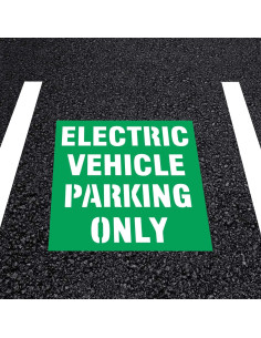 Plantilla de Estacionamiento Vehículos Eléctricos 30.48 cm Marketing Holders 2