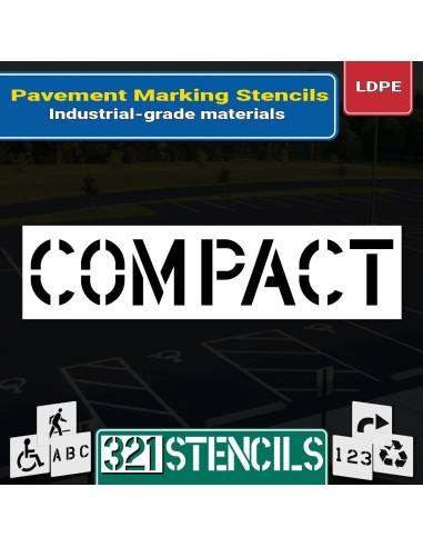 Plantilla de Pavimento Compacta Marketing Holders 30.48 cm Letras