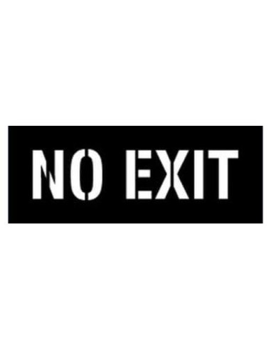 Plantilla No Salida 25.4 cm Marketing Holders - Plástico 1.5MM