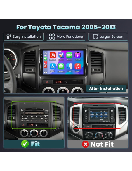 Estéreo Android Hikity 9" para Toyota Tacoma 2005-2013 GPS