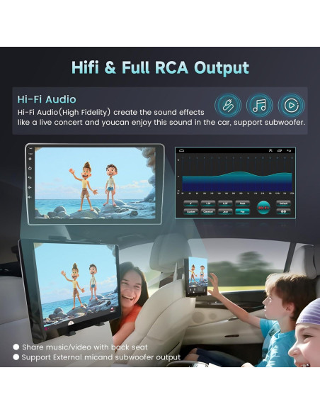 Estéreo Android Hikity 9" para Toyota Tacoma 2005-2013 GPS