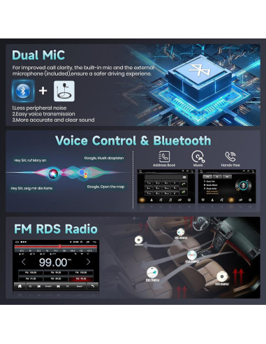 Estéreo Android Hikity 9" para Toyota Tacoma 2005-2013 GPS