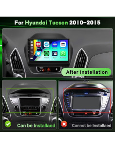 Radio Android 10" 2+64GB Fuluku para Hyundai Tucson 2010-2015 2