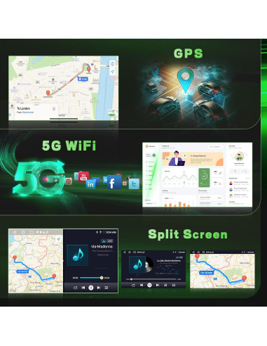 Radio Android 10" 2+64GB Fuluku para Hyundai Tucson 2010-2015