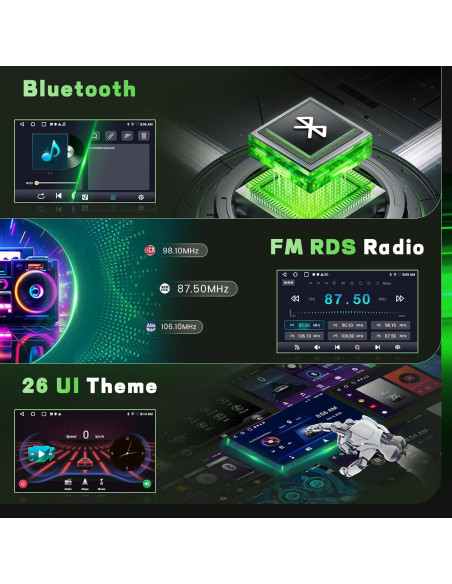 Radio Android 10" 2+64GB Fuluku para Hyundai Tucson 2010-2015