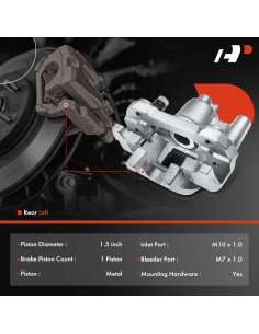 Caliper de Freno de Disco A-Premium Trasero Izquierdo Toyota Camry 2002-2006 2